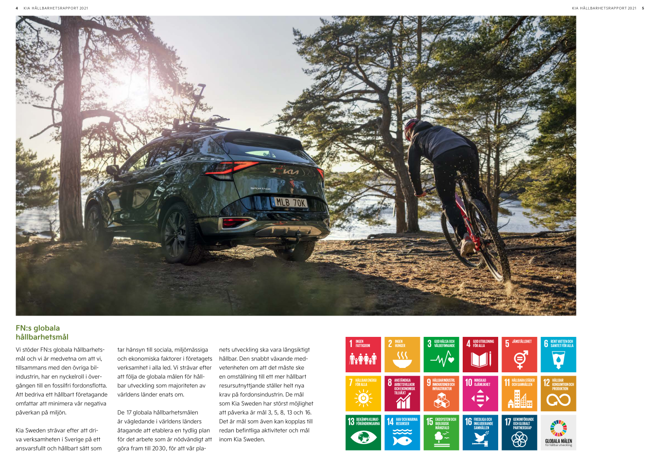 Kia sustainability report for 2021