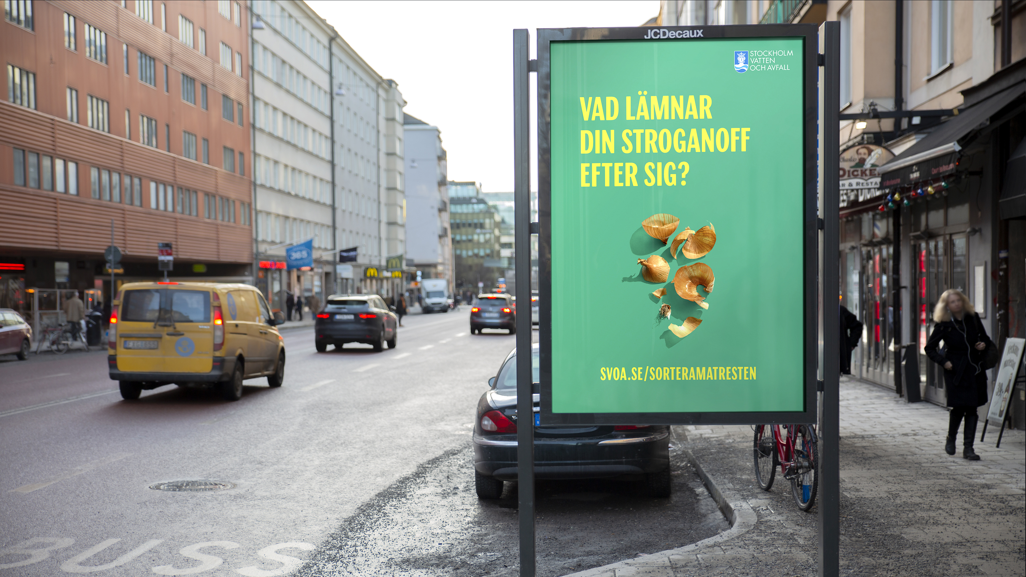 Billboard from the campaign Sortera matresten