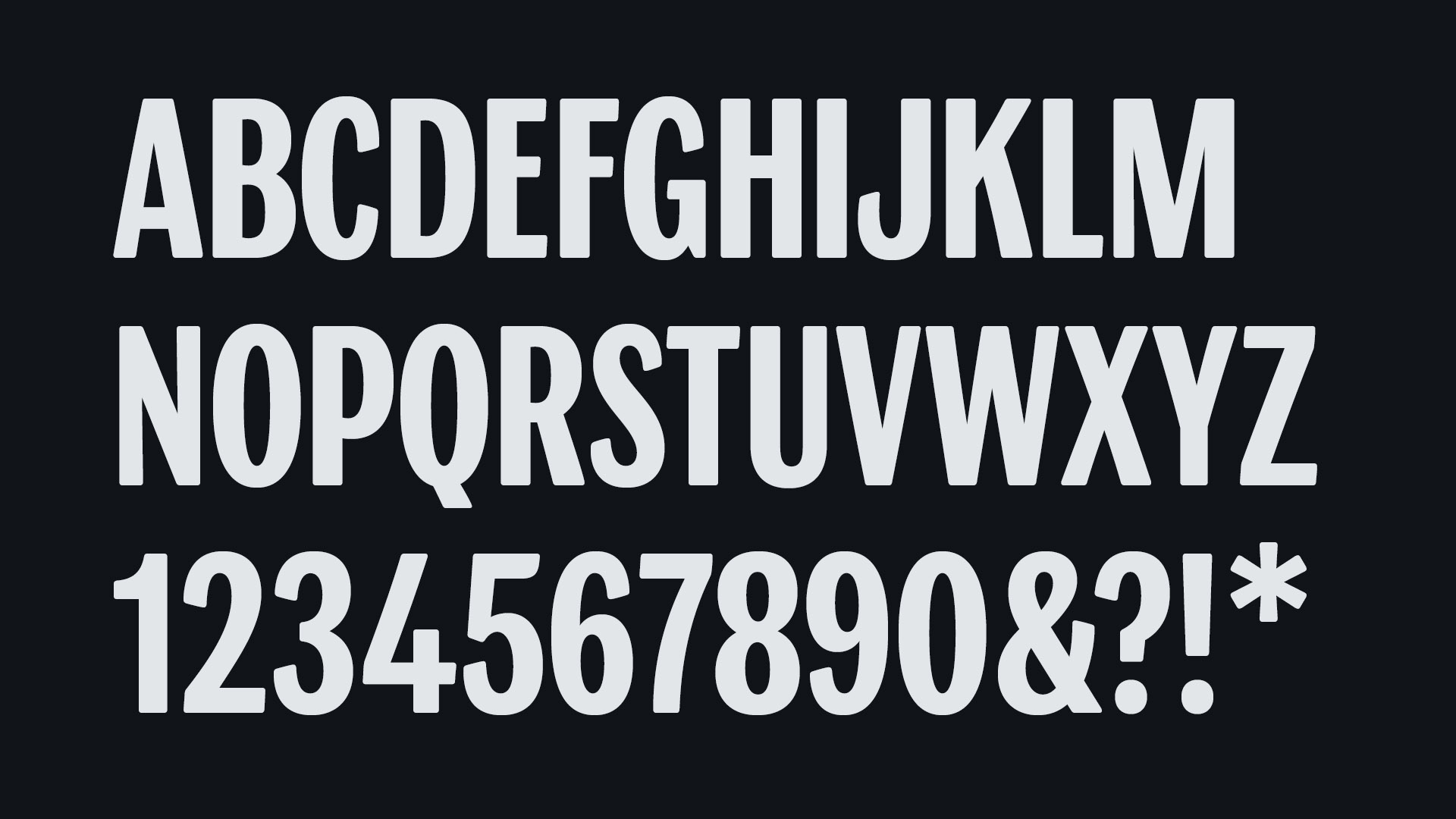 The typeface Sortera Sans